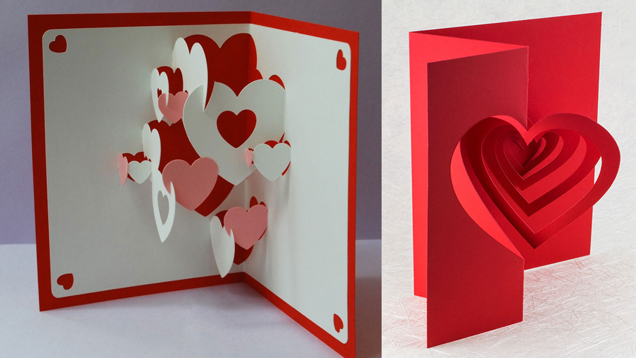 Valentine Pop up Cards The Printing Museum