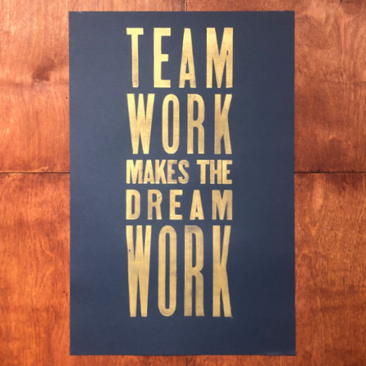 "Teamwork" Poster